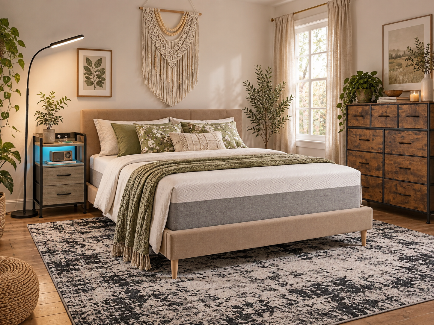 boho collected bedroom generated room concept for $523.23 with Amazon decor picks