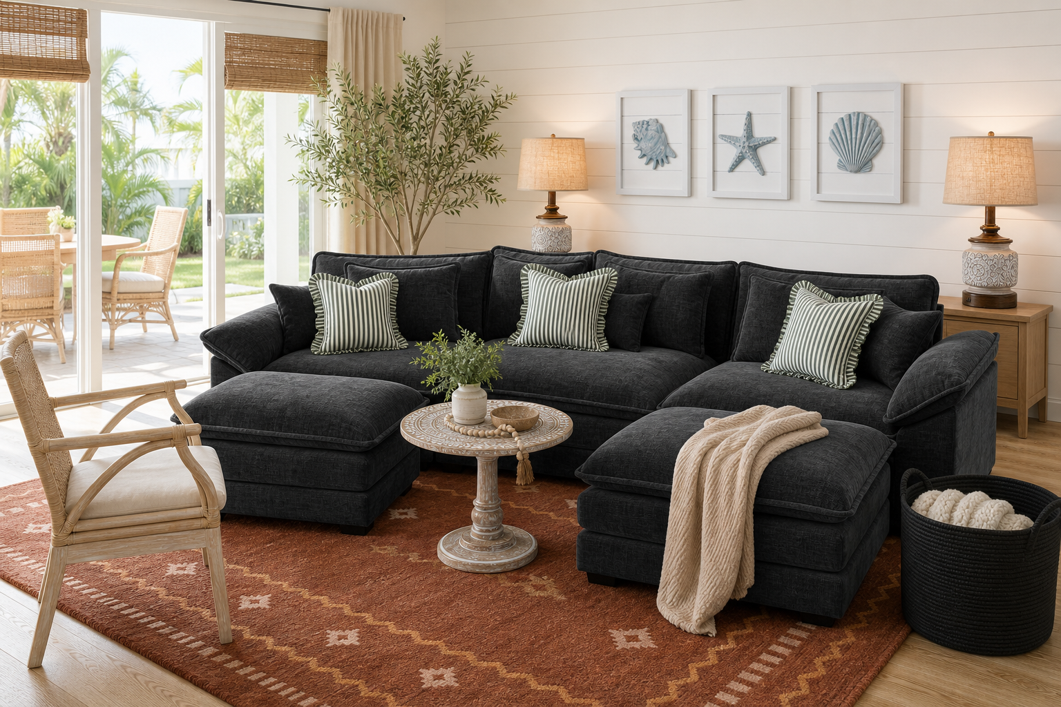 Coastal florida living room for $1,885.05 generated room concept