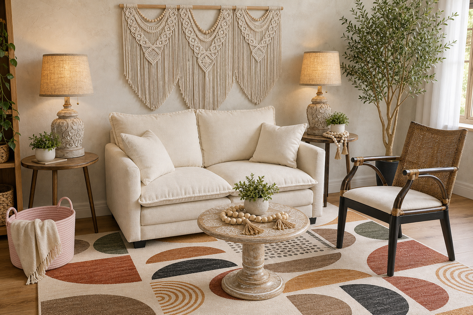 Boho collected living room for $884.55 generated room concept