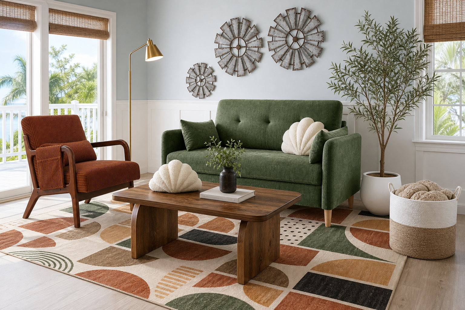 Coastal florida living room for $583.68
