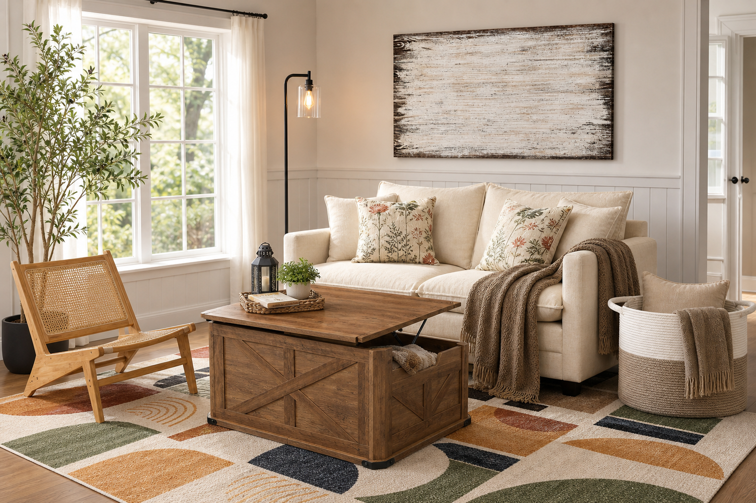 country cottage living room generated room concept for $751.91 with Amazon decor picks