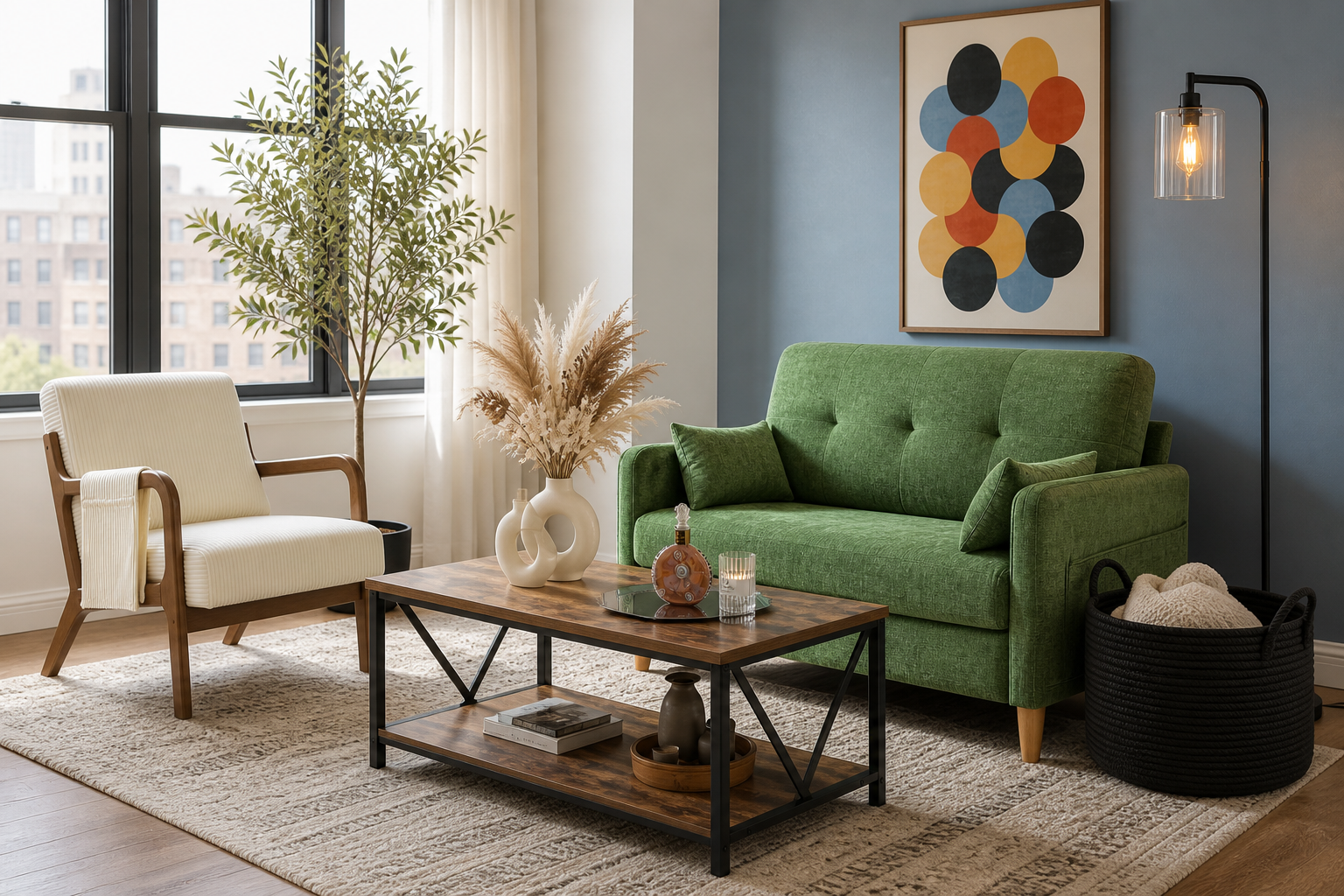 modern glam living room generated room concept for $599.25 with Amazon decor picks
